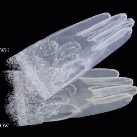 （販売商品）グローブ　オーガンジーレースショート